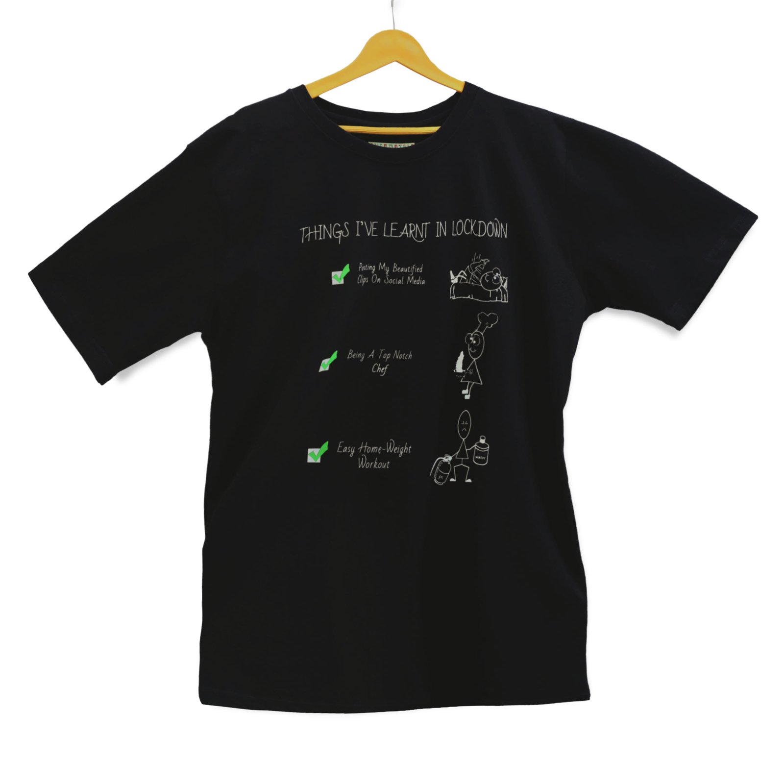 Learnt In Lockdown Half Sleeves Tee